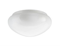 Aspen Creative 23607-01, 9" White Opal Mushroom