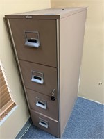 VICTOR 4 DRAWER LOCKING FILE CABINET - FIRE RATED