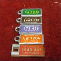 (5)Disabled veterans license plate keychains.