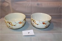 2 AUTUMN LEAF 6" MIXING BOWLS