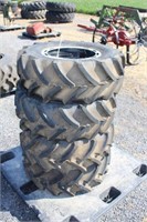 Midas 280-70R16 tires and Ford 5 bolt truck rims