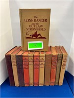 Lot of 12 LONE RANGER Hard Cover Cowboy Books