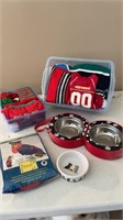 Dog lot-  small dog clothing, travel bowl set