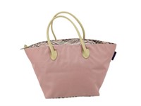 Burberry Pink Nova Check Large Tote Bag