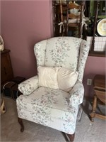 FLORAL WING BACK CHAIR