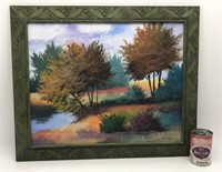 Signed Framed Handpainted Acrylic Painting