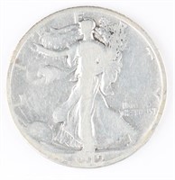 1912-S US WALKING LIBERTY SILVER HALF DOLLAR COIN