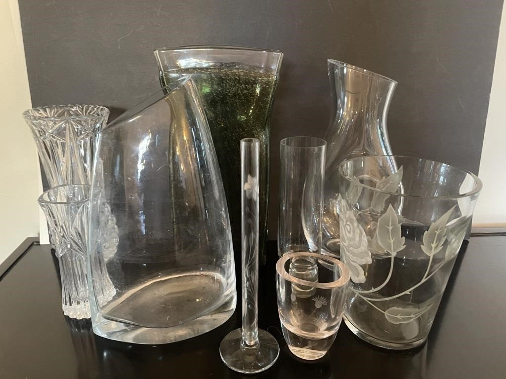 Contemporary Glass and Crystal Vases