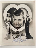 Jean Harlow/ Clark Gable signed promo photo