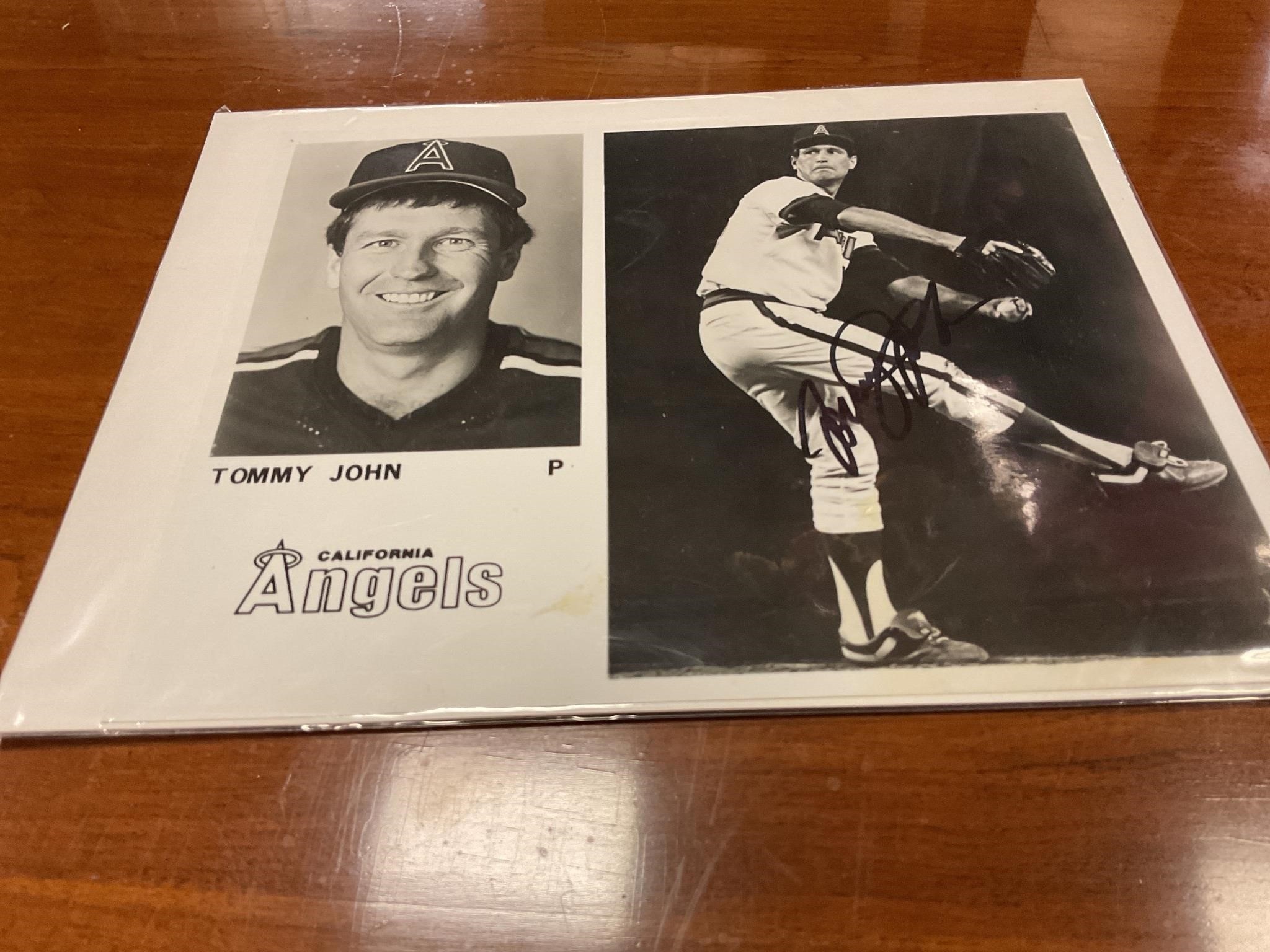 Tommy John signed picture
