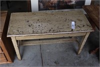 rustic piano bench