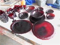 Ruby Red dish set