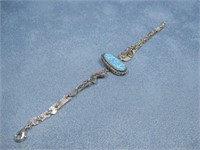 S.S. SW Hallmarked Opal Bracelet