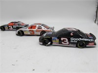 LOT OF 3 DALE EARNHARDT DIE CAST CARS 1:24 SCALE