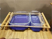 Pyrex and serving tray