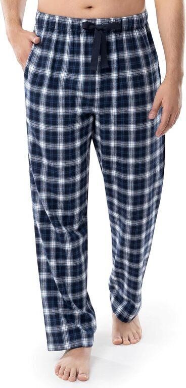 Mens Yarn-dye Woven Flannel Pajama Pant, XL