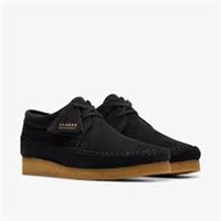 NEW $210 Clarks Originals Weaver Black Suede Size