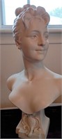 Chalkware Female Bust Tine do by Esco Products