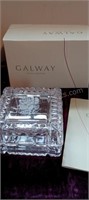Gàlway Irish Crystal Etched Rose Trinket Box