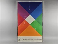 Vtg '72 Munich Olympic Games Max Bill Poster