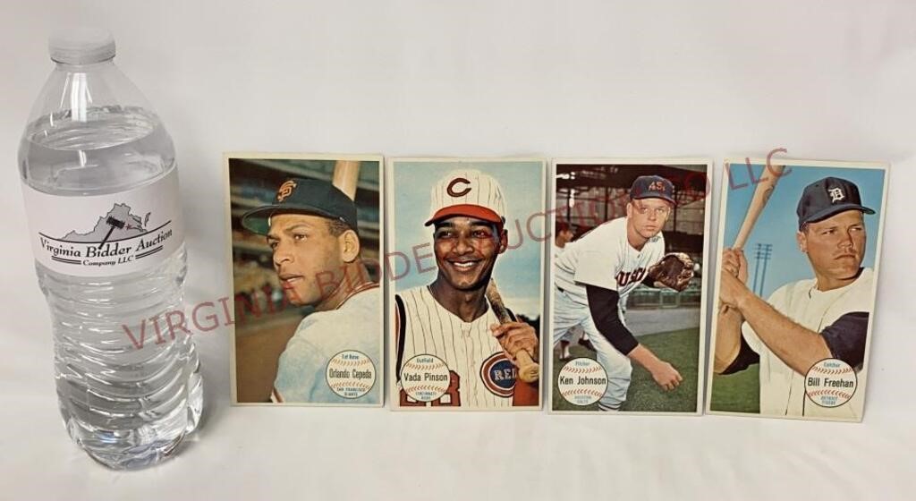 1964 Cepeda, Pinson, Freehan, Johnson (Big) Cards