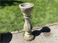 Cement Fountain Pedestal, 30"T