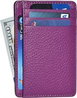 Fuchsia Rfid Blocking Leather Wallet