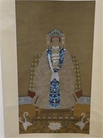 Chinese Watercolor Scroll Painting  - Queen