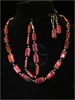 14k Gold & freshwater Pearl necklace, bracelet &
