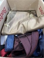 Lot of ties. Ralph Lauren, Tommy Hilfiger, and