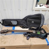 Epiphone 4 string electric bass guitar w case