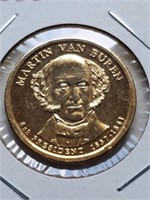 Gold Plated 2008 Martin Van Buren Presidential Dol