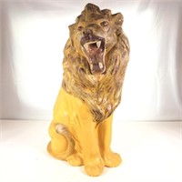 Ceramic Seated Lion Statue