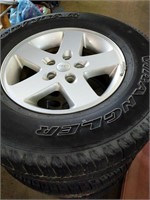 225/75/17 tires on aluminum jeep rims,