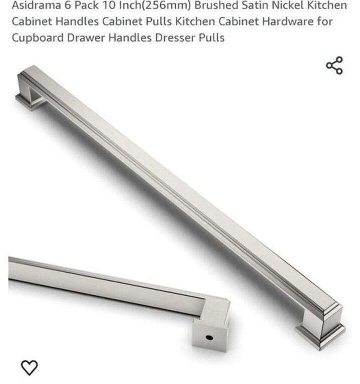 MSRP $20 6 Pack 10Inch Cabinet Pulls