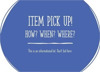 BIDDING INSTRUCTIONS: WHEN & WHERE IS PICKUP?