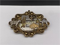 VICTORIAN NOAH'S ARK SCARF PIN