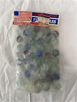 Bag of Vintage Gladding-Vitro Agate Marbles