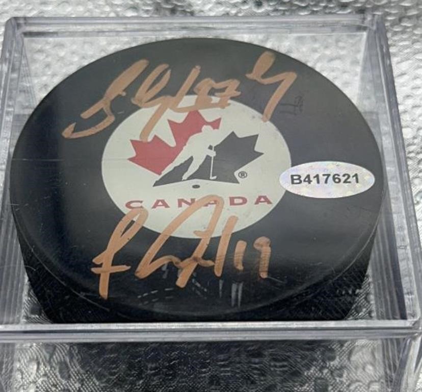 Team Canada Autographed puck