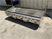 72” Vulcan gas thermostatic flat griddle grill