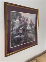 Framed home interiors print