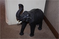 Leather Elephant Figurine