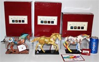 3 Trail of Painted Ponies Porcelain in Boxes