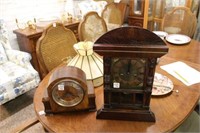 Choice on 2 Clocks; Rosewood Mantle Foreign or