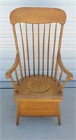 Antique Adult Commode / Chamber Chair