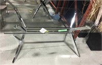 Glass Top Dining Table w/Chrome Base