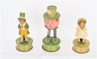 3- EARLY ST PATRICK'S DAY CANDY CONTAINERS