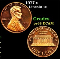 Proof 1977-s Lincoln Cent 1c Grades GEM++ Proof De