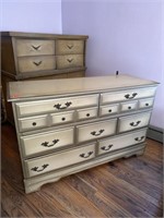 Vintage 7-Drawer Dresser with Mirror 49” Wide 30”