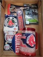 Patriots and Red Sox memorabilia
